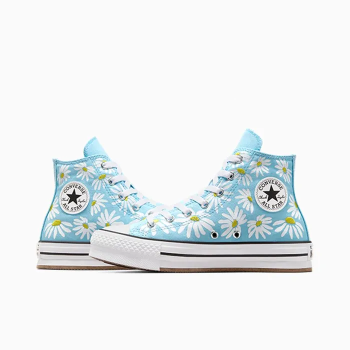Converse Platforms Chuck Taylor All Star Lift Platform Floral True Skydandy Lionwhite 8211 Kids