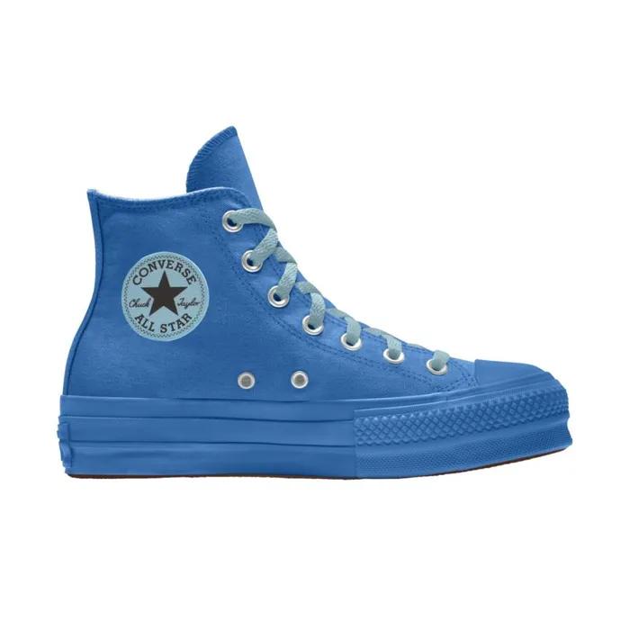 Converse Platforms Custom Chuck Taylor All Star Lift Platform By You Blue Slushy 8211 MenWomen Converse Platforms Custom Chuck Taylor All Star Lift Platform By You Blue Slushy 8211 MenWomen