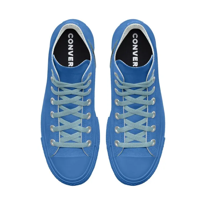 Converse Platforms Custom Chuck Taylor All Star Lift Platform By You Blue Slushy 8211 MenWomen