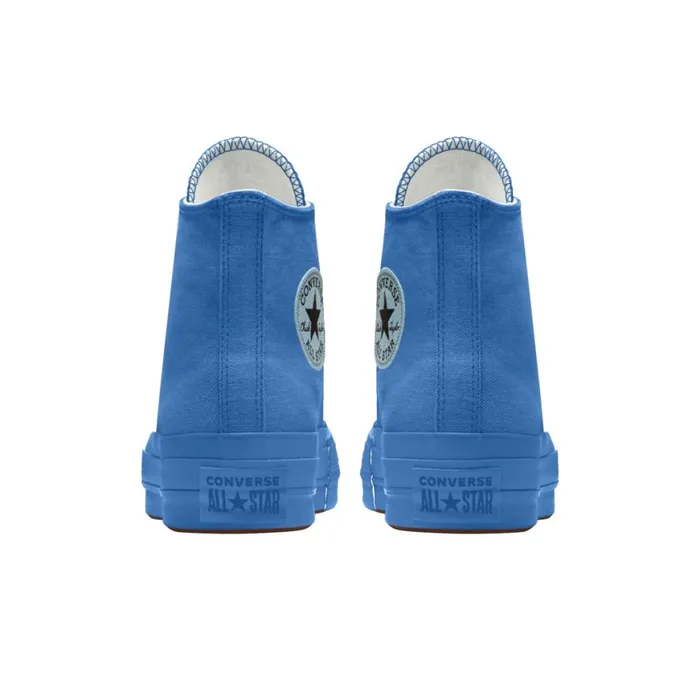 Converse Platforms Custom Chuck Taylor All Star Lift Platform By You Blue Slushy 8211 MenWomen