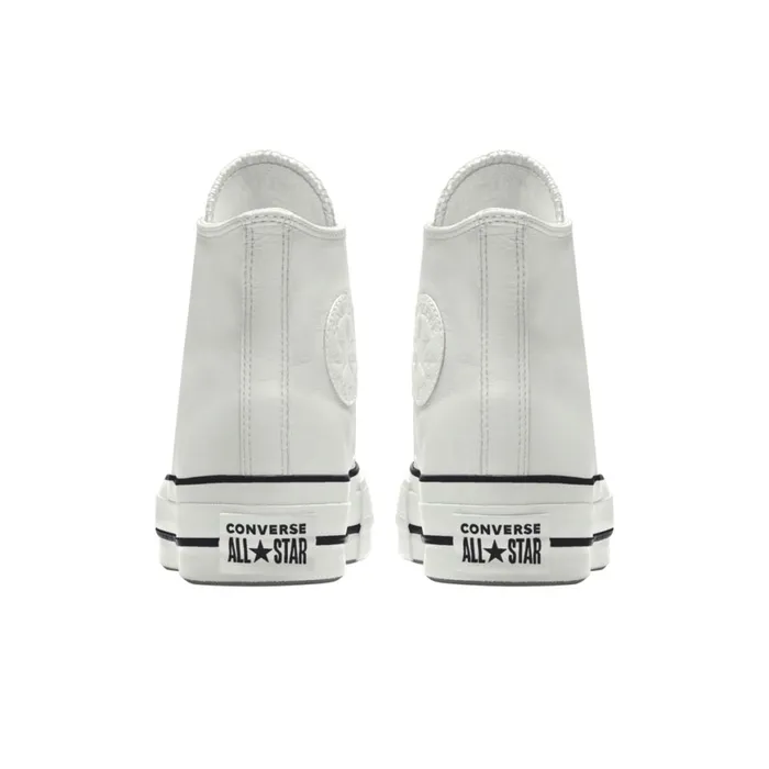 Converse Platforms Custom Chuck Taylor All Star Lift Platform Leather By You White 8211 MenWomen