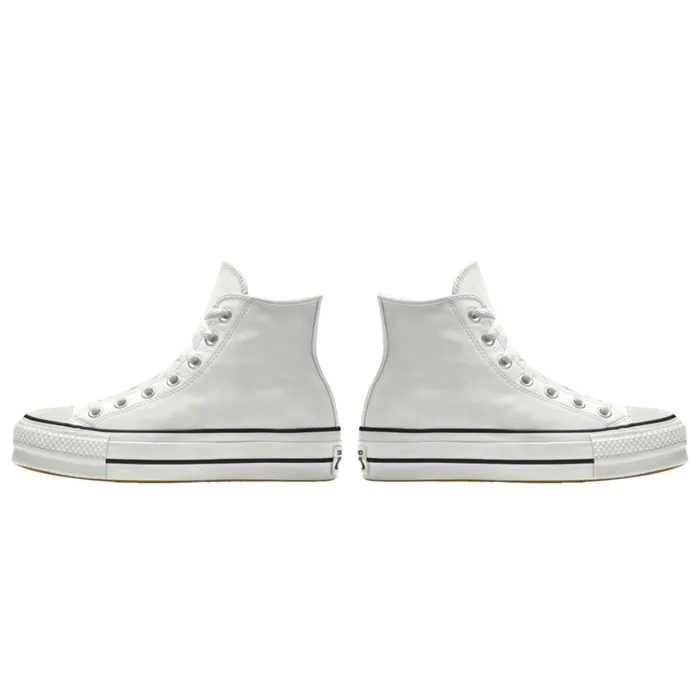 Converse Platforms Custom Chuck Taylor All Star Lift Platform Leather By You White 8211 MenWomen