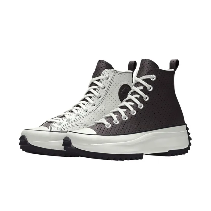 Converse Run Star Custom Run Star Hike Platform Leather By You Black Perforated 8211 Women