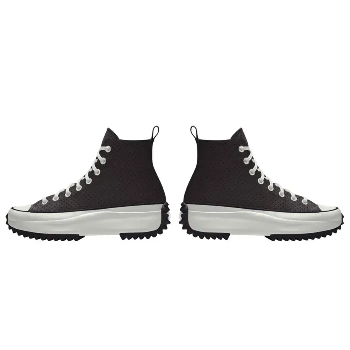 Converse Run Star Custom Run Star Hike Platform Leather By You Black Perforated 8211 Women