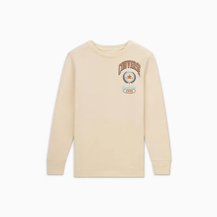 Converse Tops and TShirts Sport Stack Long Sleeve TShirt Converse Natural Ivory 8211 Kids Converse Tops and TShirts Sport Stack Long Sleeve TShirt Converse Natural Ivory 8211 Kids