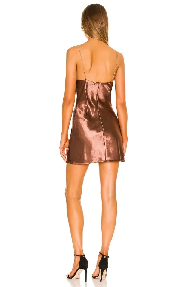Cori Mini Dress Chocolate Brown Women Lovers and Friends Dresses