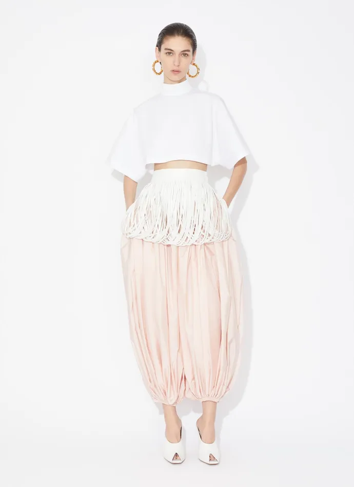 COTTON POPLIN HIGHNECK TOP Women Alaa Tops and Shirts