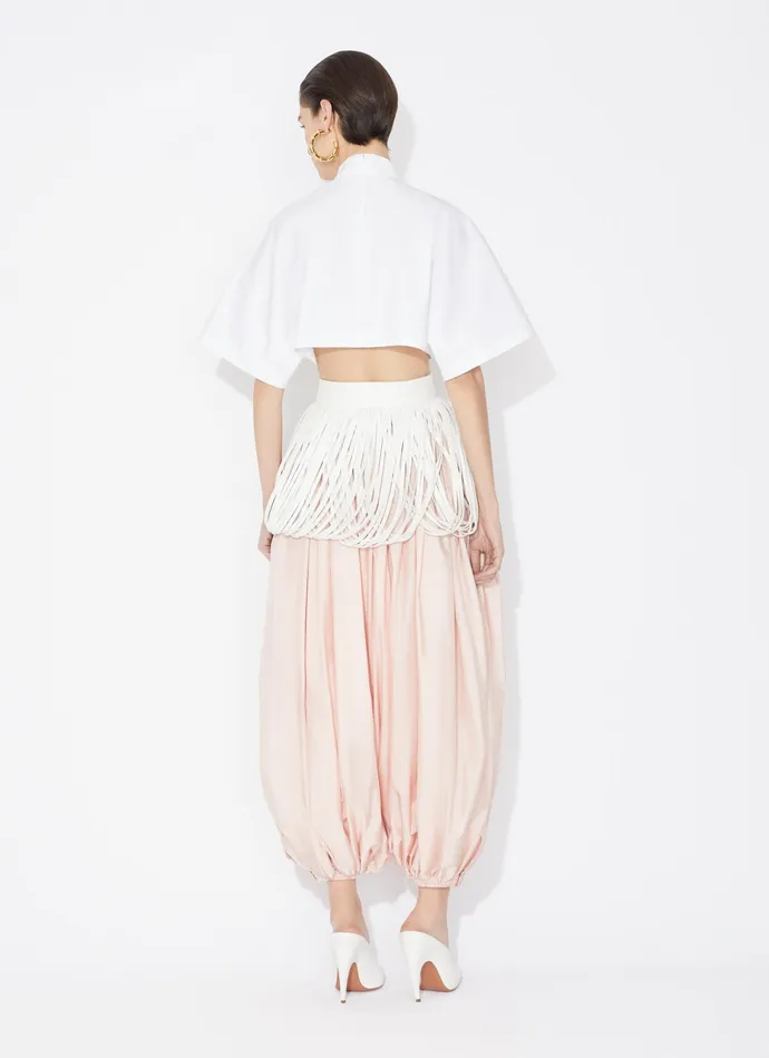 COTTON POPLIN HIGHNECK TOP Women Alaa Tops and Shirts