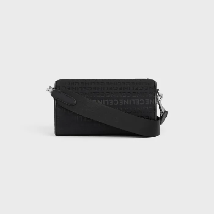 Cylinder Bag In Celine All Over Jacquard Black Men CELINE SHOULDER CARRY BAGS Cylinder Bag In Celine All Over Jacquard Black Men CELINE SHOULDER CARRY BAGS