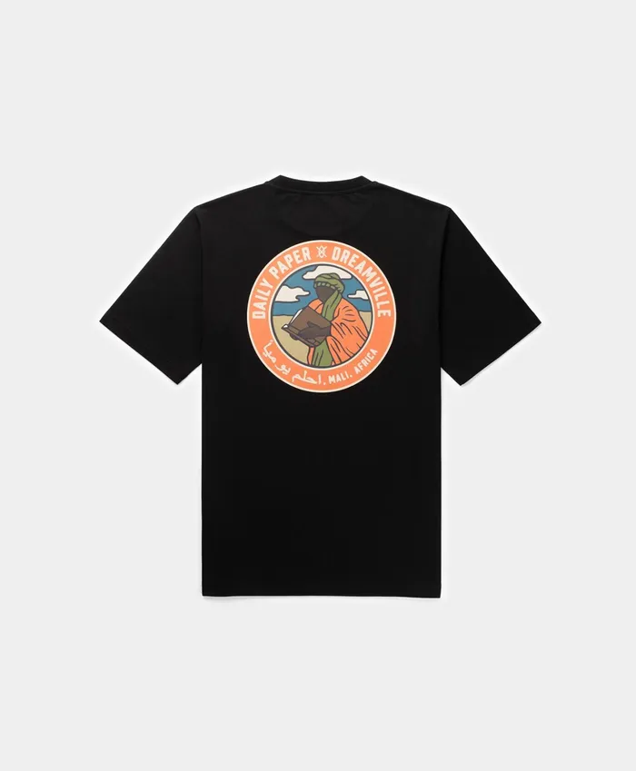 Daily Paper X Dreamville Black TShirt Women Daily Paper TShirts