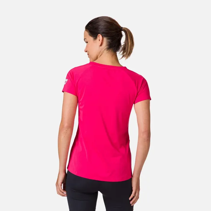 Damen Polos Und TShirts Rossignol DamenTShirt Tech Candypink