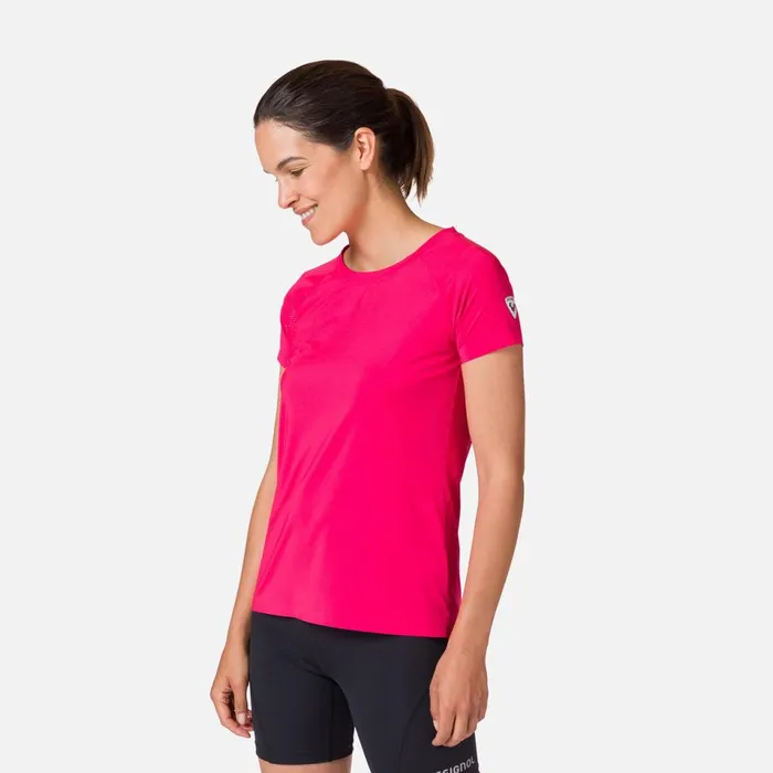 Damen Polos Und TShirts Rossignol DamenTShirt Tech Candypink