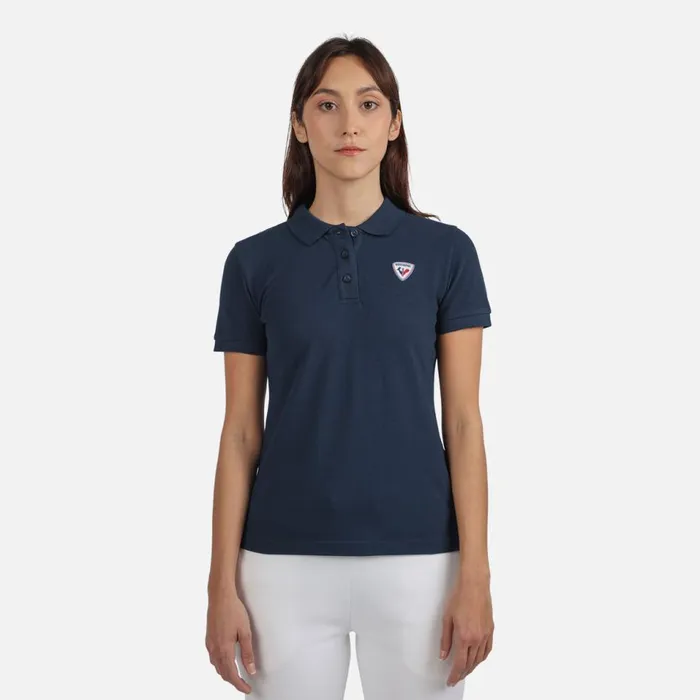 Damen Polos Und TShirts Rossignol Logo Polohemd Fr Damen Darknavy715