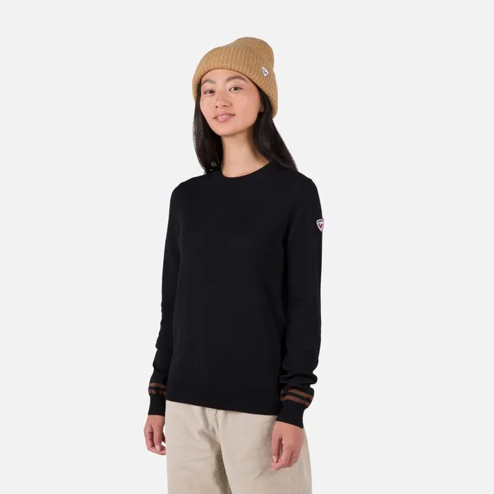 Damen Sweatshirts Und Pullover Rossignol Damenpullover Mit Rundhalsausschnitt Black200 Damen Sweatshirts Und Pullover Rossignol Damenpullover Mit Rundhalsausschnitt Black200