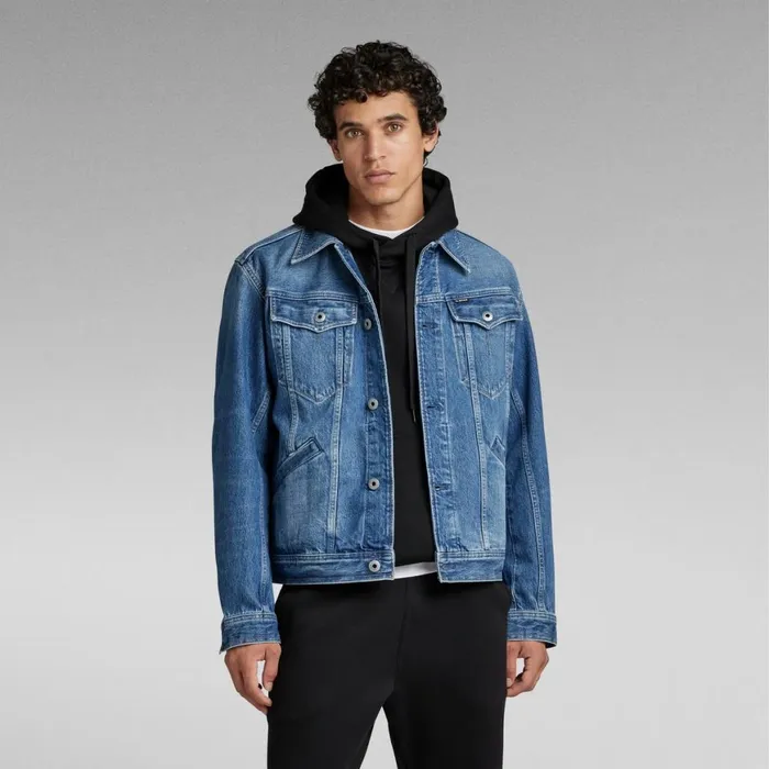 Denim Jackets MenWomen GStar RAW Unisex Flight Combat Jacket Faded Harbor