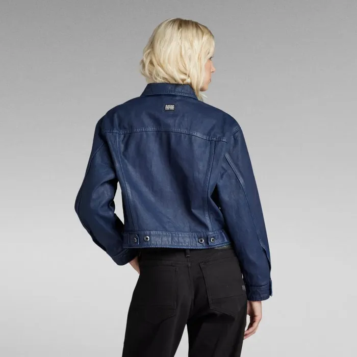Denim Jackets Women GStar RAW Cropped Utility Jacket Luna Blue Cobler