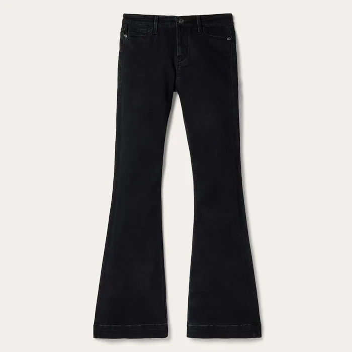 Denim Women Stetson 921 High Rise Flare Jeans Black