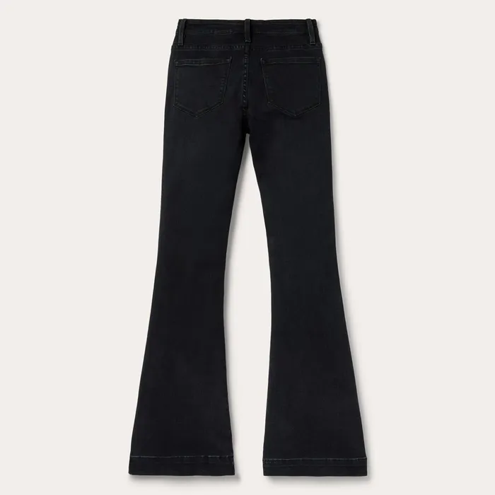 Denim Women Stetson 921 High Rise Flare Jeans Black