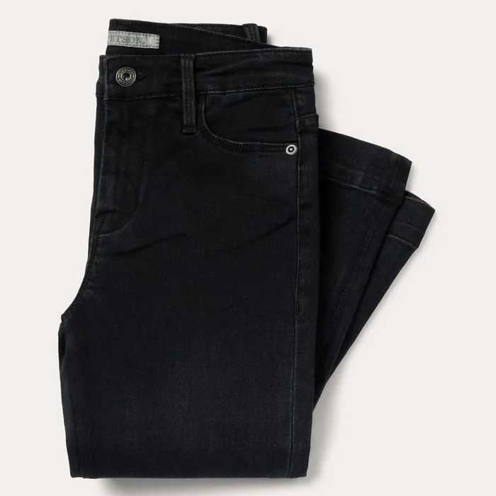 Denim Women Stetson 921 High Rise Flare Jeans Black