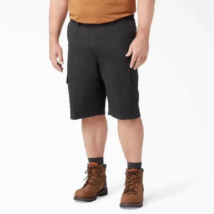 Dickies Cargo Loose Fit Work Shorts 13034 Rinsed Black Rinsed Black rbk 8211 Men