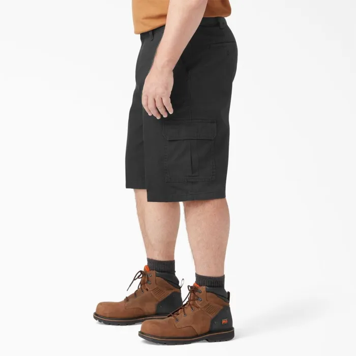 Dickies Cargo Loose Fit Work Shorts 13034 Rinsed Black Rinsed Black rbk 8211 Men