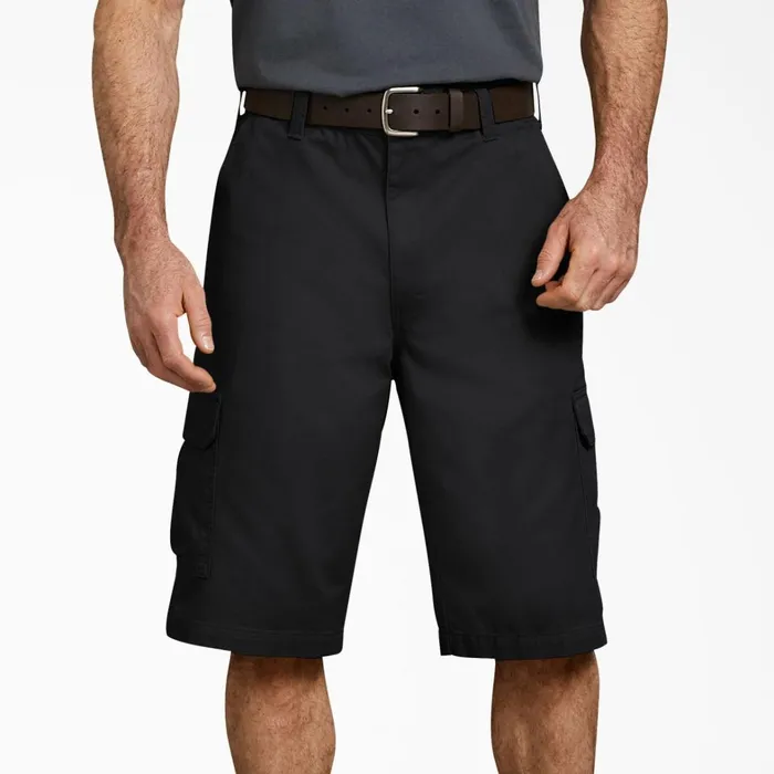 Dickies Cargo Loose Fit Work Shorts 13034 Rinsed Black Rinsed Black rbk 8211 Men