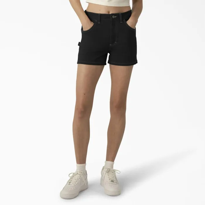 Dickies Carpenter Women039s Carpenter Shorts 3034 Black Black bkx 8211 Women