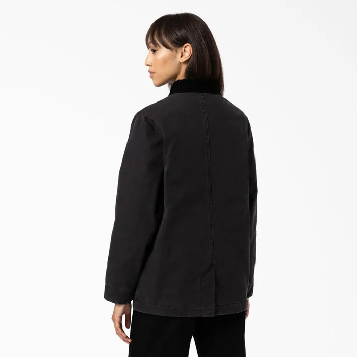 Dickies Coats and Jackets Women039s Duck Canvas Chore Coat Black Black bkx 8211 Women