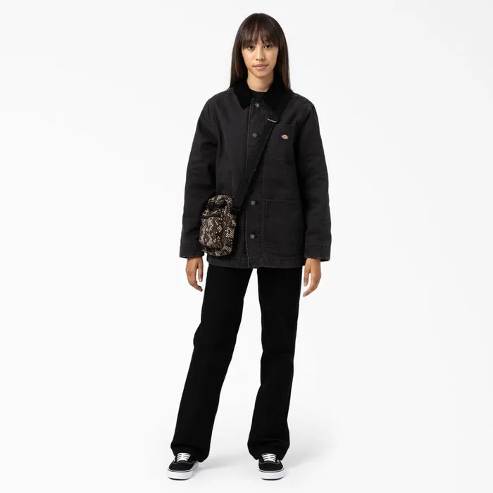 Dickies Coats and Jackets Women039s Duck Canvas Chore Coat Black Black bkx 8211 Women