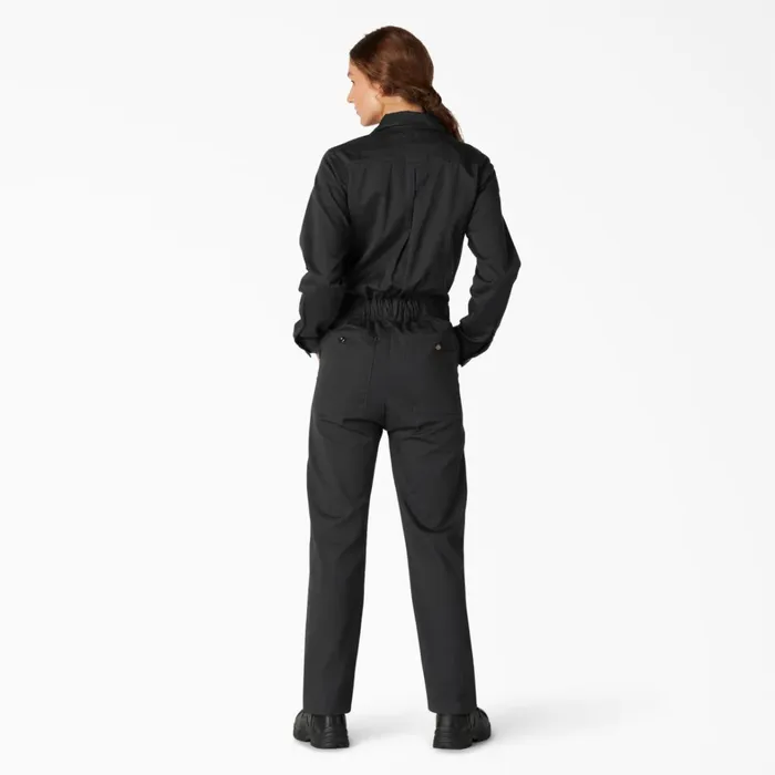 Dickies Coveralls Women039s Long Sleeve Coveralls Black Black bk 8211 Women