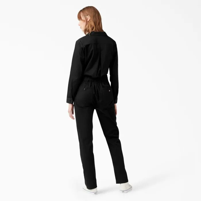 Dickies Coveralls Women039s Long Sleeve Coveralls Black Black bk 8211 Women