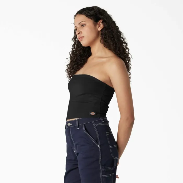 Dickies Cropped Tops Women039s Knit Tube Top Black Black kbk 8211 Women Dickies Cropped Tops Women039s Knit Tube Top Black Black kbk 8211 Women