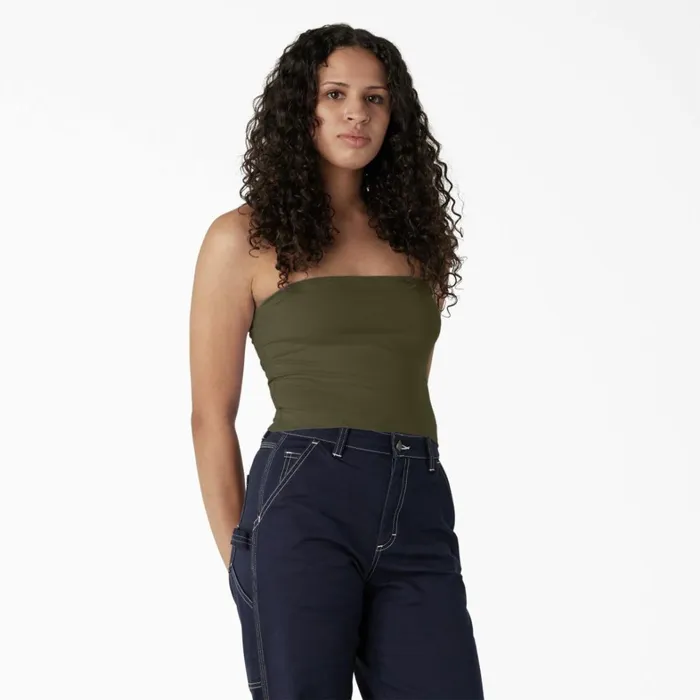 Dickies Cropped Tops Women039s Knit Tube Top Military Green Military Green ml 8211 Women Dickies Cropped Tops Women039s Knit Tube Top Military Green Military Green ml 8211 Women
