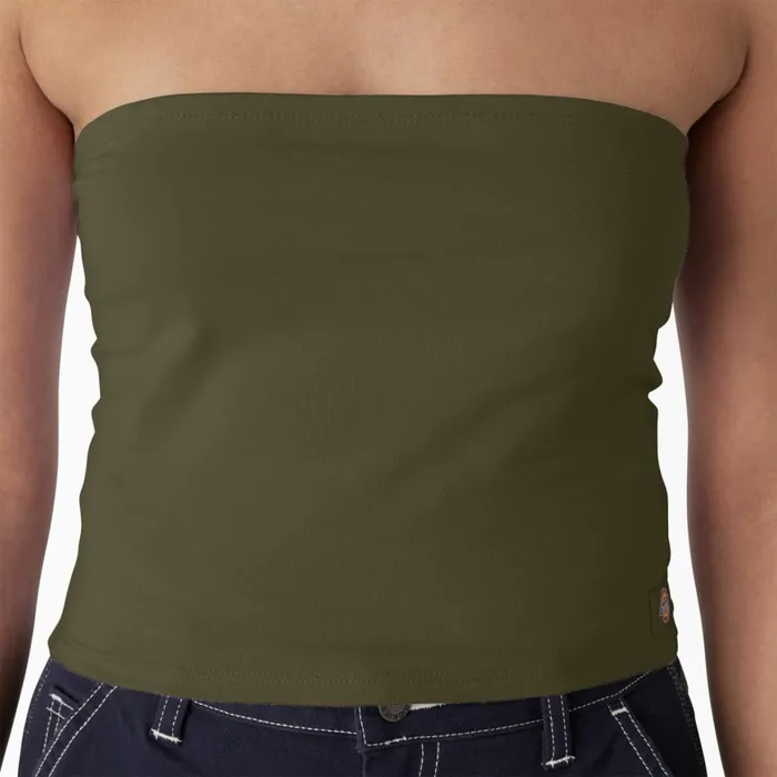 Dickies Cropped Tops Women039s Knit Tube Top Military Green Military Green ml 8211 Women Dickies Cropped Tops Women039s Knit Tube Top Military Green Military Green ml 8211 Women