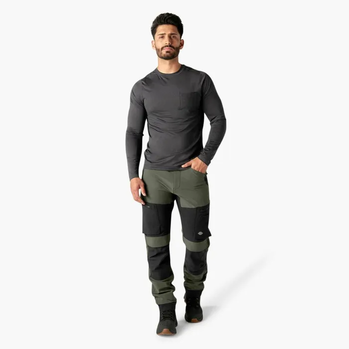 Dickies Double Knee FLEX Slim Fit Double Knee Tapered Pants MossBlack Mossblack cmb 8211 Men Dickies Double Knee FLEX Slim Fit Double Knee Tapered Pants MossBlack Mossblack cmb 8211 Men