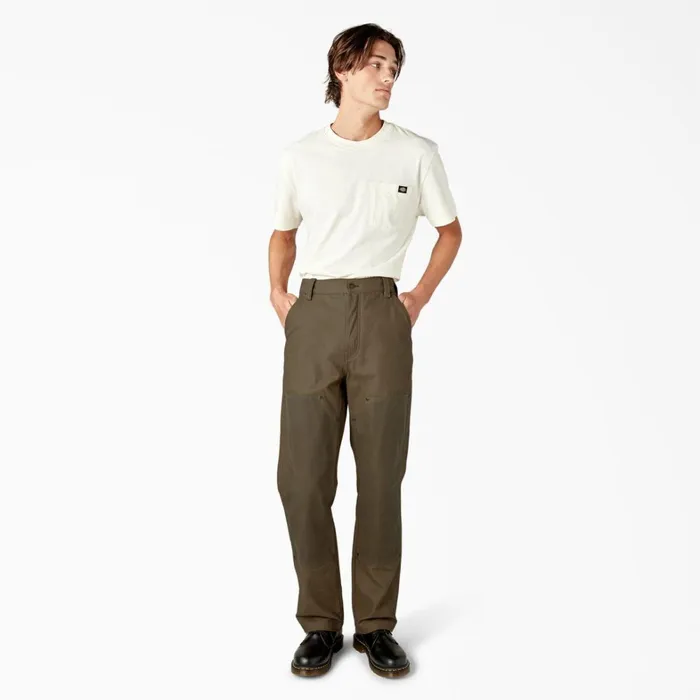 Dickies Double Knee Lucas Regular Fit Waxed Canvas Double Knee Pants Acorn Acorn ac2 8211 Men Dickies Double Knee Lucas Regular Fit Waxed Canvas Double Knee Pants Acorn Acorn ac2 8211 Men