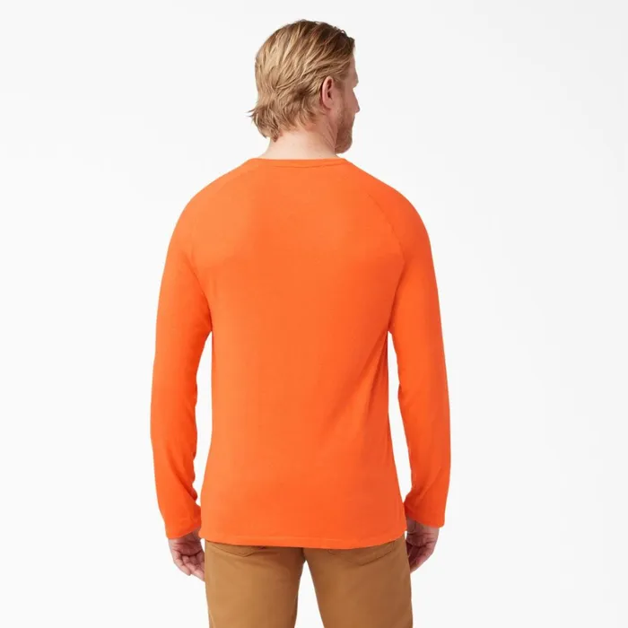 Dickies Hi Vis Cooling Long Sleeve Pocket TShirt Bright Orange Bright Orange bod 8211 Men Dickies Hi Vis Cooling Long Sleeve Pocket TShirt Bright Orange Bright Orange bod 8211 Men