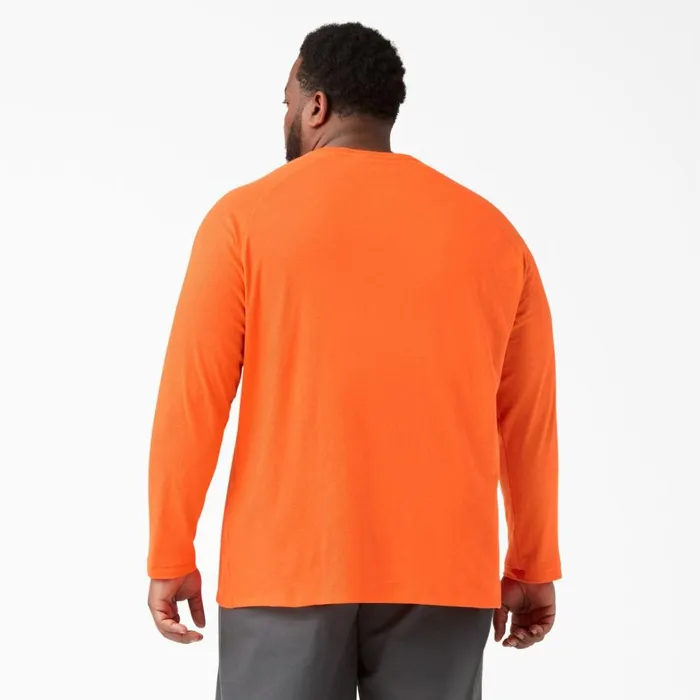 Dickies Hi Vis Cooling Long Sleeve Pocket TShirt Bright Orange Bright Orange bod 8211 Men Dickies Hi Vis Cooling Long Sleeve Pocket TShirt Bright Orange Bright Orange bod 8211 Men