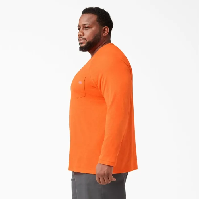 Dickies Hi Vis Cooling Long Sleeve Pocket TShirt Bright Orange Bright Orange bod 8211 Men Dickies Hi Vis Cooling Long Sleeve Pocket TShirt Bright Orange Bright Orange bod 8211 Men