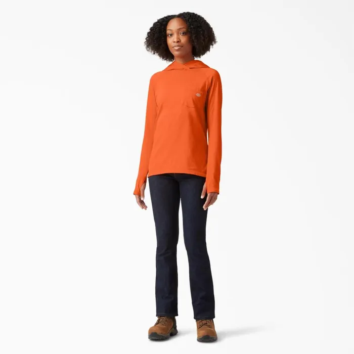 Dickies Hi Vis Women039s Cooling Performance Sun Shirt Bright Orange Bright Orange bod 8211 Women
