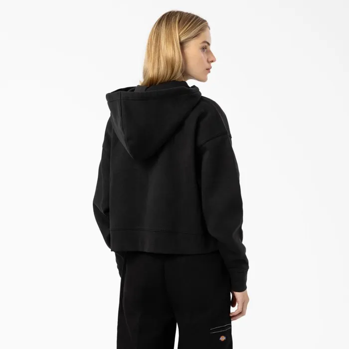 Dickies Hoodies and Sweatshirts Womens Oakport Zip Hoodie Black Black kbk 8211 Women