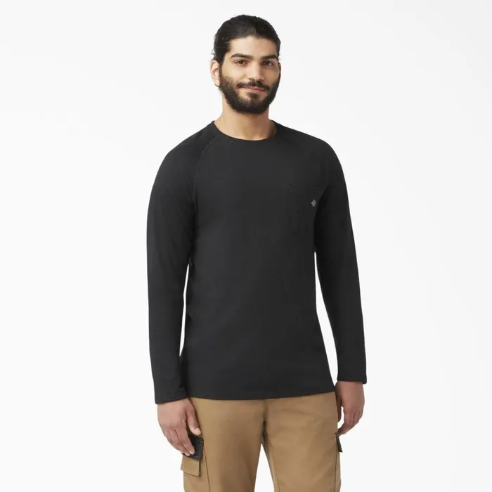 Dickies Long Sleeve Work Shirts Cooling Long Sleeve Pocket TShirt Black Black bk 8211 Men Dickies Long Sleeve Work Shirts Cooling Long Sleeve Pocket TShirt Black Black bk 8211 Men