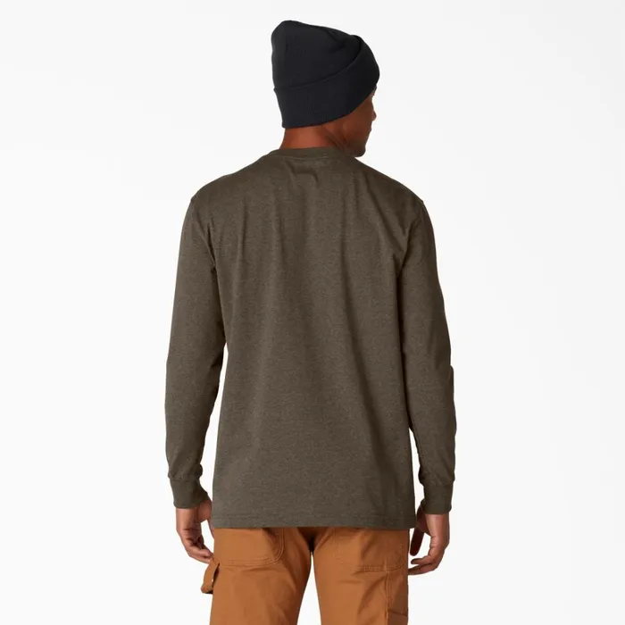Dickies Long Sleeve Work Shirts Heavyweight Heathered Long Sleeve Pocket TShirt Chocolate Heather Chocolate Heather cth 8211 Men Dickies Long Sleeve Work Shirts Heavyweight Heathered Long Sleeve Pocket TShirt Chocolate Heather Chocolate Heather cth 8211 Men