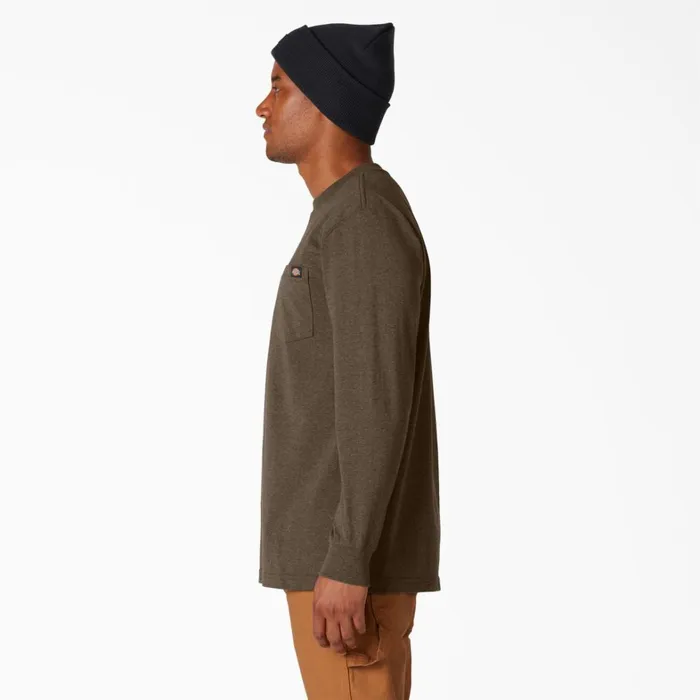 Dickies Long Sleeve Work Shirts Heavyweight Heathered Long Sleeve Pocket TShirt Chocolate Heather Chocolate Heather cth 8211 Men Dickies Long Sleeve Work Shirts Heavyweight Heathered Long Sleeve Pocket TShirt Chocolate Heather Chocolate Heather cth 8211 Men