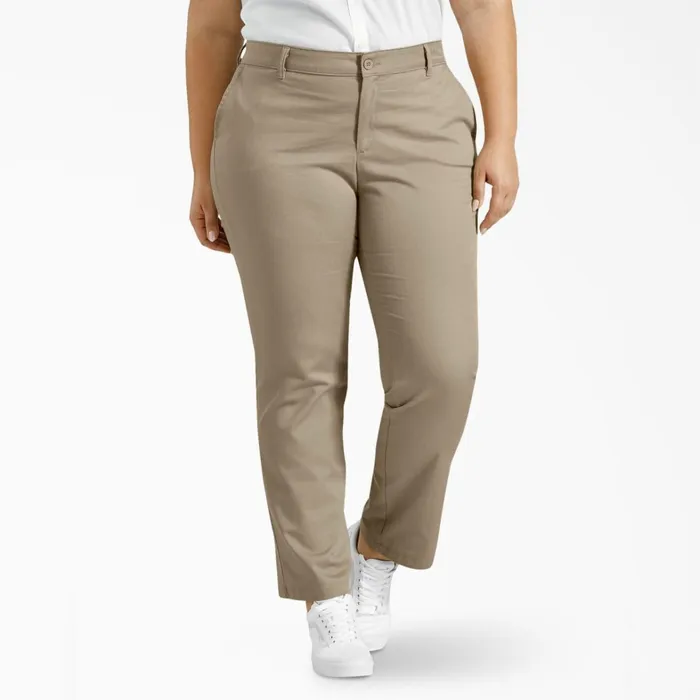 Dickies Pants Women039s Plus Straight Fit Pants Rinsed Desert Sand Rinsed Desert Sand rds 8211 Women Dickies Pants Women039s Plus Straight Fit Pants Rinsed Desert Sand Rinsed Desert Sand rds 8211 Women