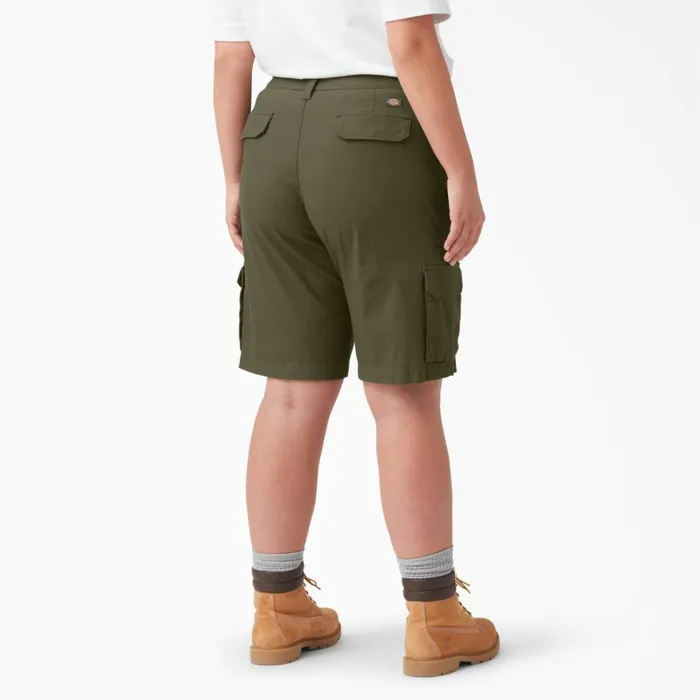 Dickies Shorts Women039s Plus FLEX Regular Fit Ripstop Cargo Shorts 9034 Military Green Military Green ml 8211 Women Dickies Shorts Women039s Plus FLEX Regular Fit Ripstop Cargo Shorts 9034 Military Green Military Green ml 8211 Women