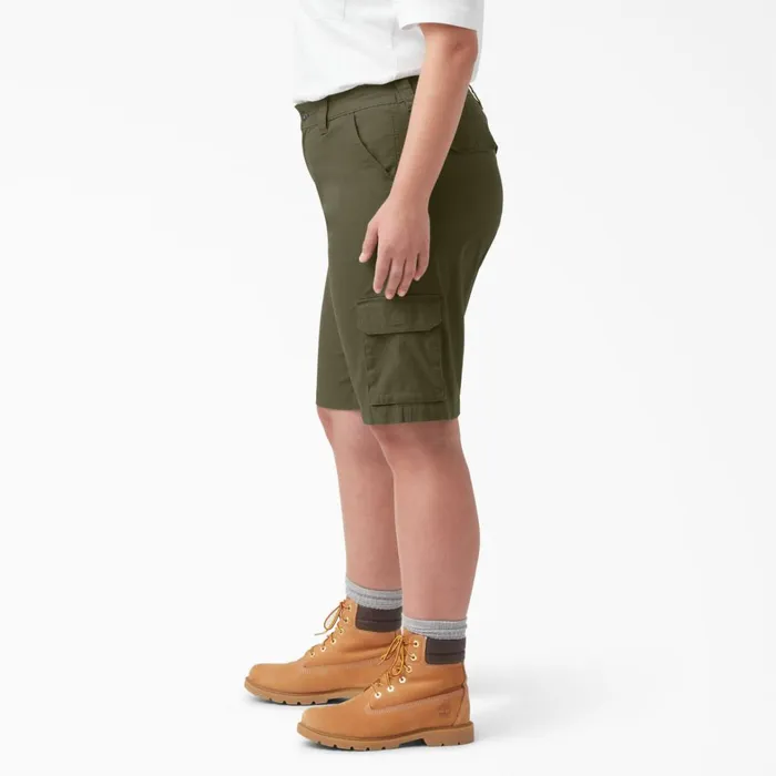 Dickies Shorts Women039s Plus FLEX Regular Fit Ripstop Cargo Shorts 9034 Military Green Military Green ml 8211 Women Dickies Shorts Women039s Plus FLEX Regular Fit Ripstop Cargo Shorts 9034 Military Green Military Green ml 8211 Women