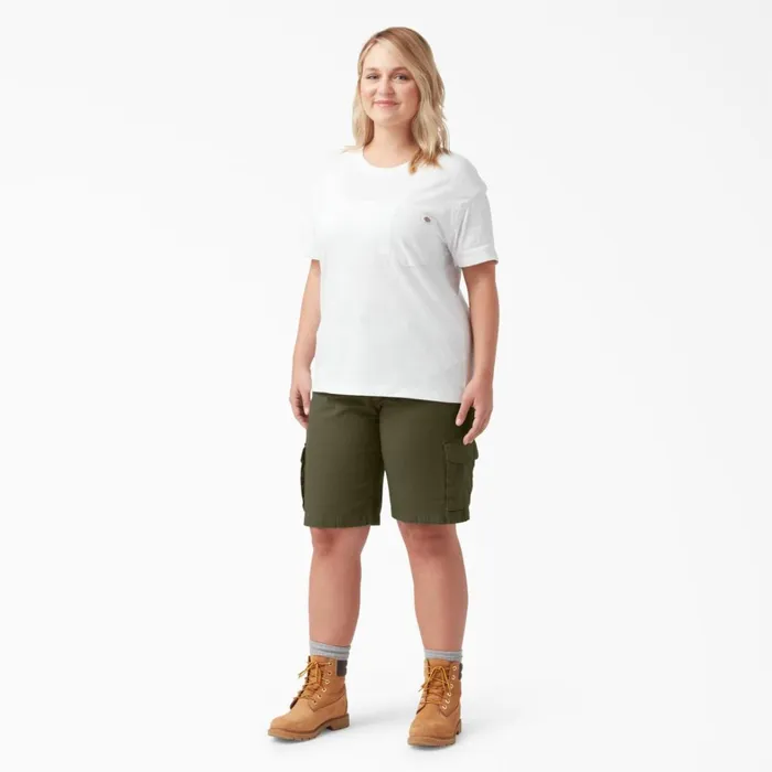 Dickies Shorts Women039s Plus FLEX Regular Fit Ripstop Cargo Shorts 9034 Military Green Military Green ml 8211 Women Dickies Shorts Women039s Plus FLEX Regular Fit Ripstop Cargo Shorts 9034 Military Green Military Green ml 8211 Women