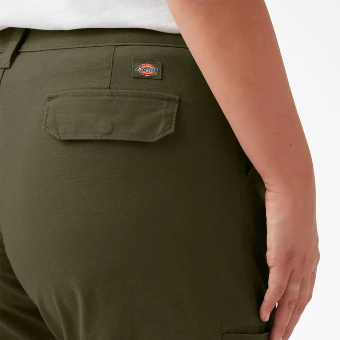 Dickies Shorts Women039s Plus FLEX Regular Fit Ripstop Cargo Shorts 9034 Military Green Military Green ml 8211 Women Dickies Shorts Women039s Plus FLEX Regular Fit Ripstop Cargo Shorts 9034 Military Green Military Green ml 8211 Women