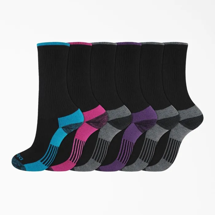 Dickies Socks Women039s Moisture Control Crew Socks Size 69 6Pack Black Assorted Black Assorted qy 8211 Women Dickies Socks Women039s Moisture Control Crew Socks Size 69 6Pack Black Assorted Black Assorted qy 8211 Women
